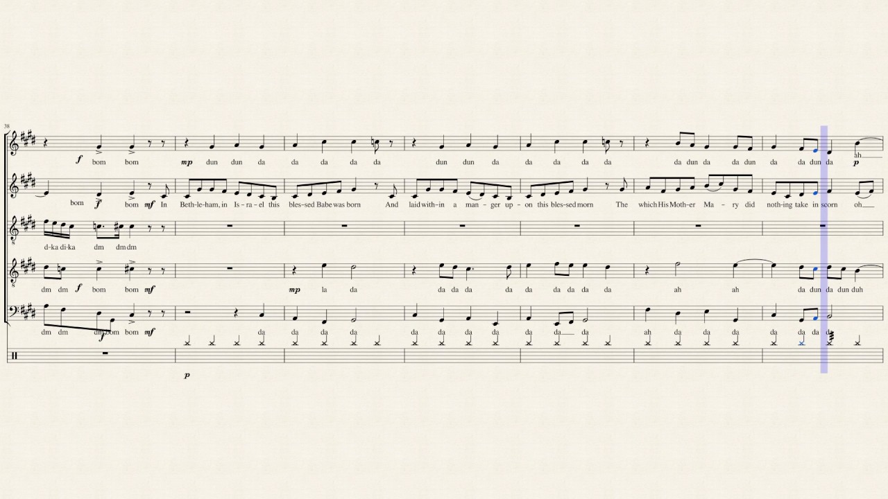 God Rest Ye Merry Gentlemen - Pentatonix (Full Sheet Music)