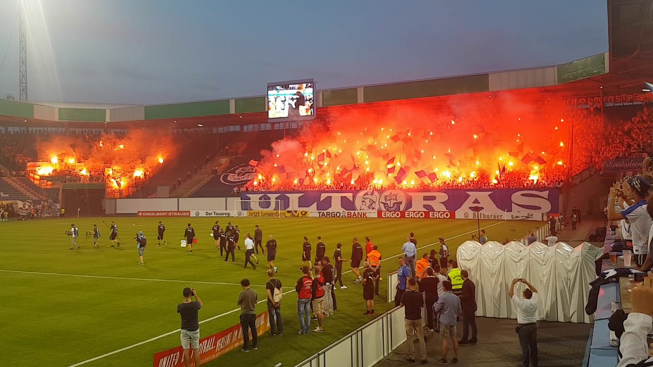 DFB Pokal Hansa vs.Stuttgart Pyromania 2018