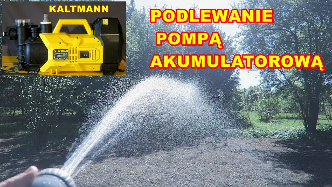 Pompa akumulatorowa do wody brudnej Kaltmann Titanium - Podlewanie w ogrodzie.