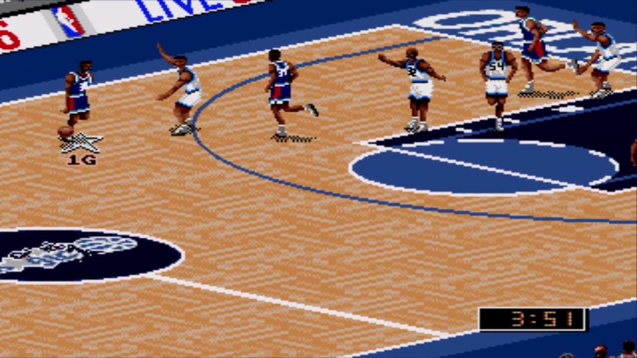 NBA Live 96 | Gameplay (Sega Megadrive Videogame)