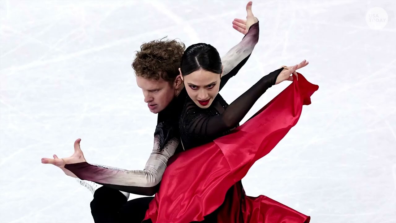 Madison Chock, Evan Bates reaction to Olympic silver medal after French judge's ice dancing score