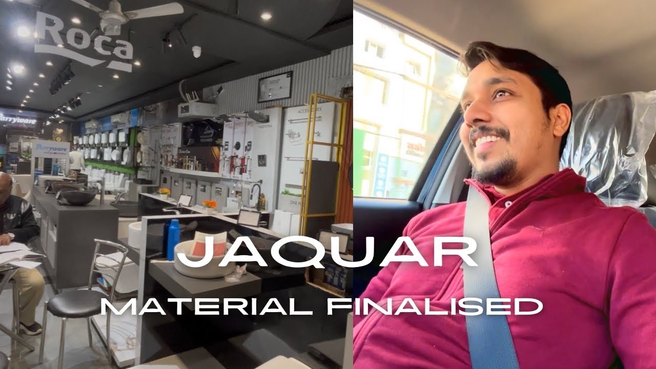 Aaj jakar JAQUAR ka material finalised kar liya 😎🛀 #jaquar #materialselection #up14walevlog 