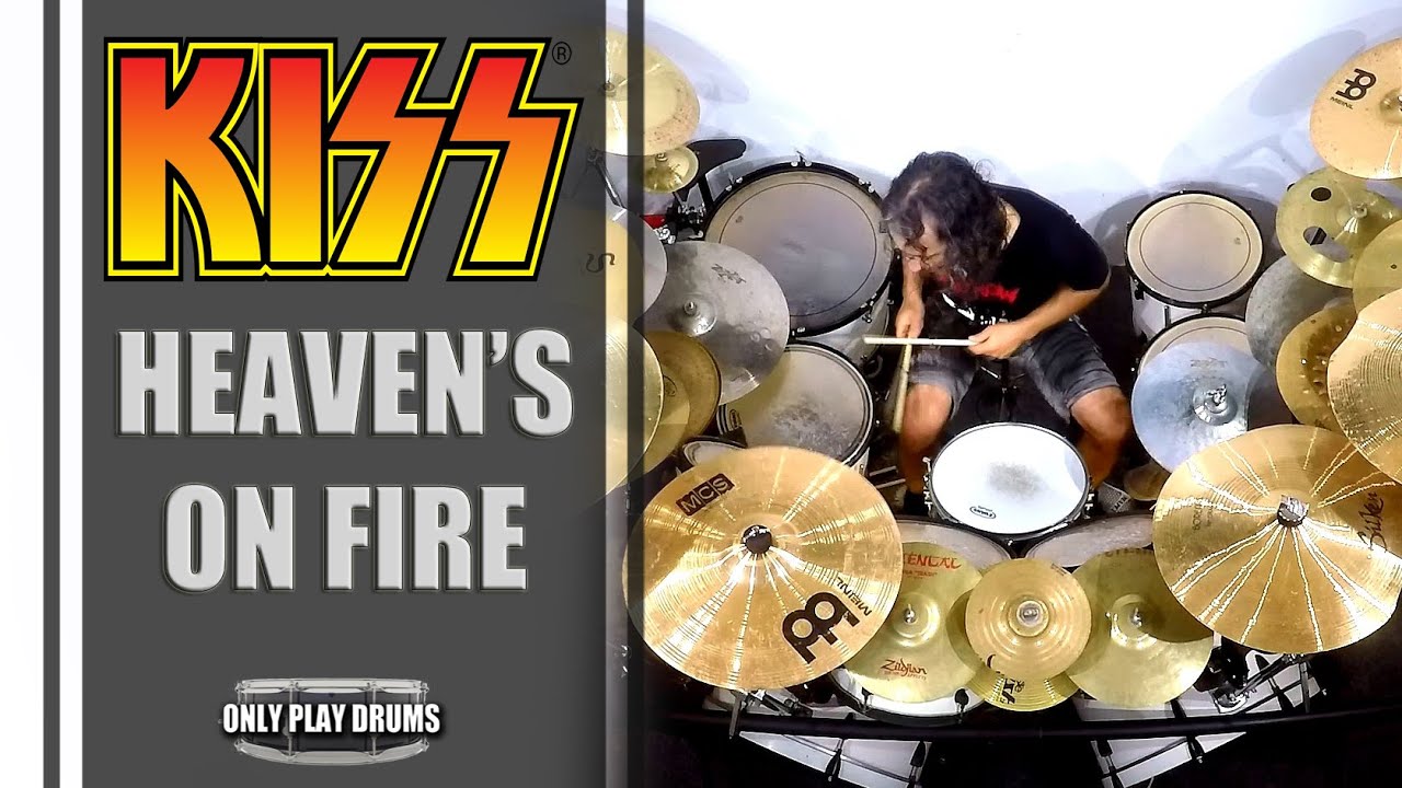 Kiss - Heaven's On Fire (Only Play Drums)