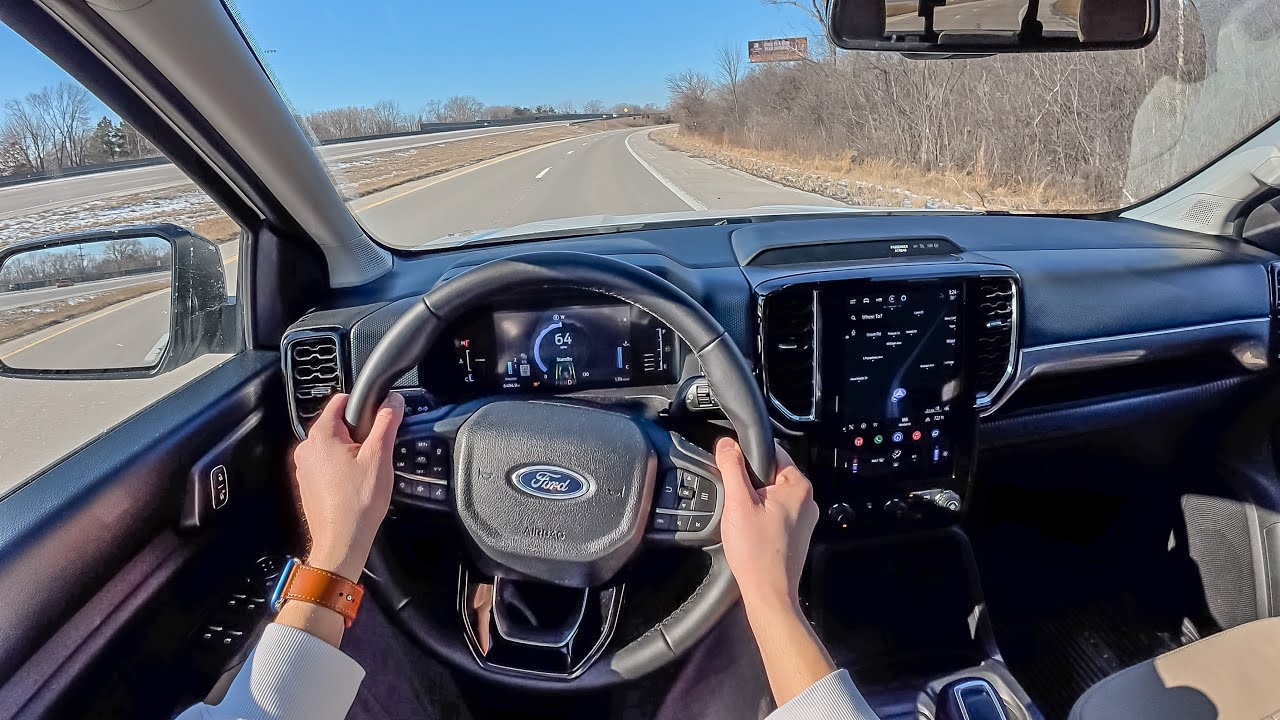 2024 Ford Ranger XLT (2.7 4x4) - POV Test Drive (Binaural Audio)