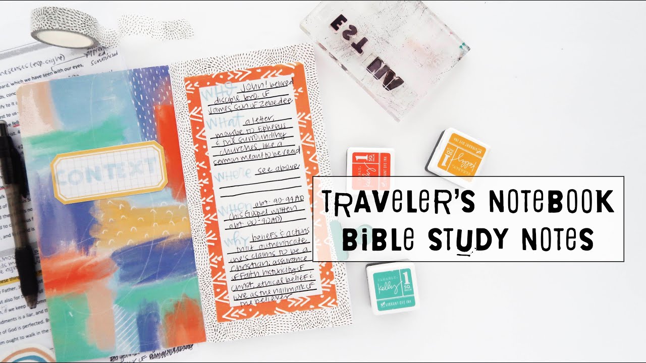 Bible study notes in my traveler's notebook | part 1!