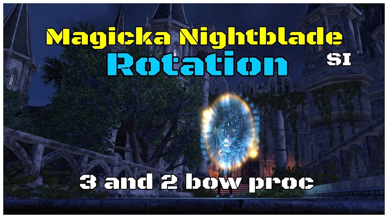 Magicka Nightblade 2 and 3 Bow Rotations for Summerset Isles