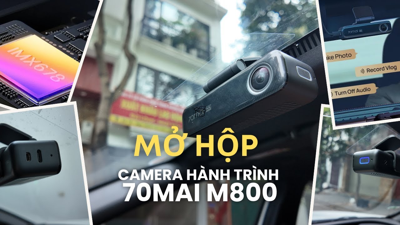 Mở hộp Camera hành trình 70mai M800 - Dòng cao cấp thiết kế thanh ngang có gì đặc biệt?