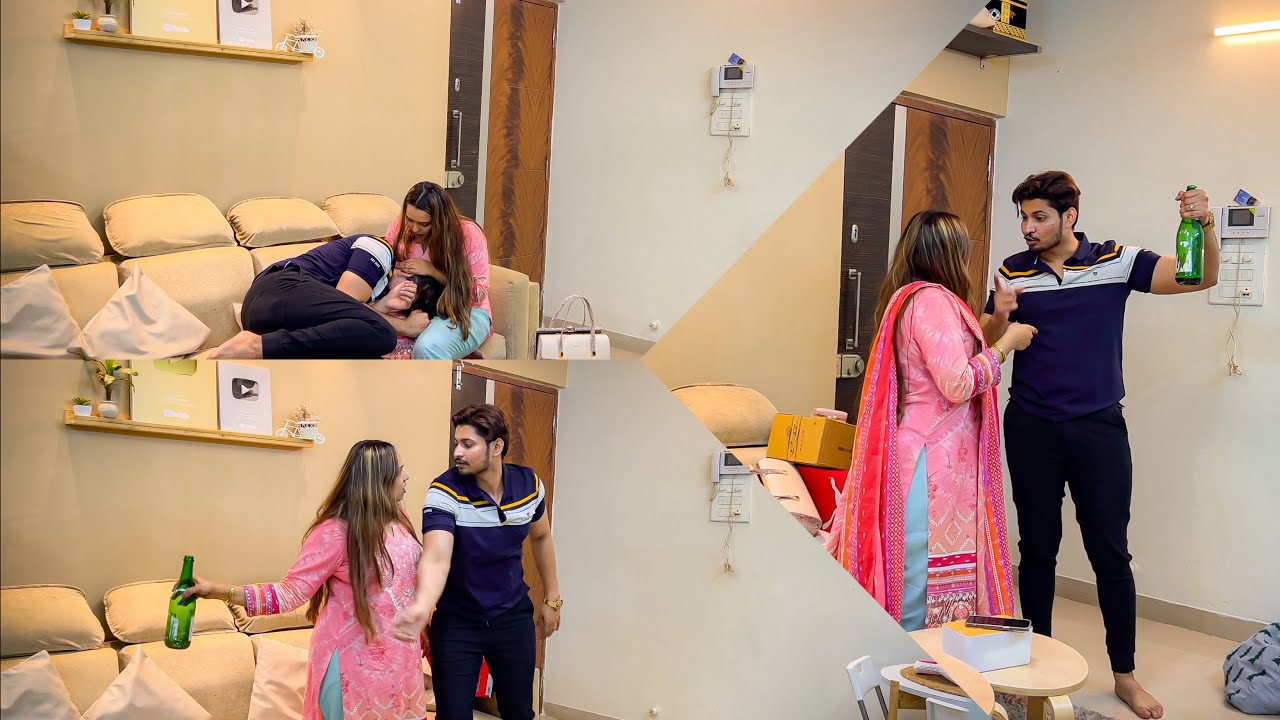 Daaru Peeke Tamasha Hogaya 😰 | Drunk Prank On Nida 😝 | Sufiyan and Nida ♥️