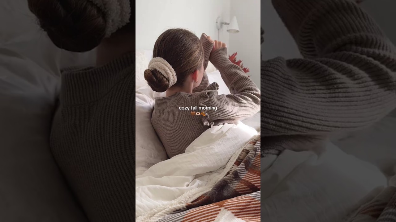 🍂✏️ Cozy Fall School Morning Routine🥐💄🎒: GRWM for a Productive Day ☕📖😍💯 #FallMorningRoutine