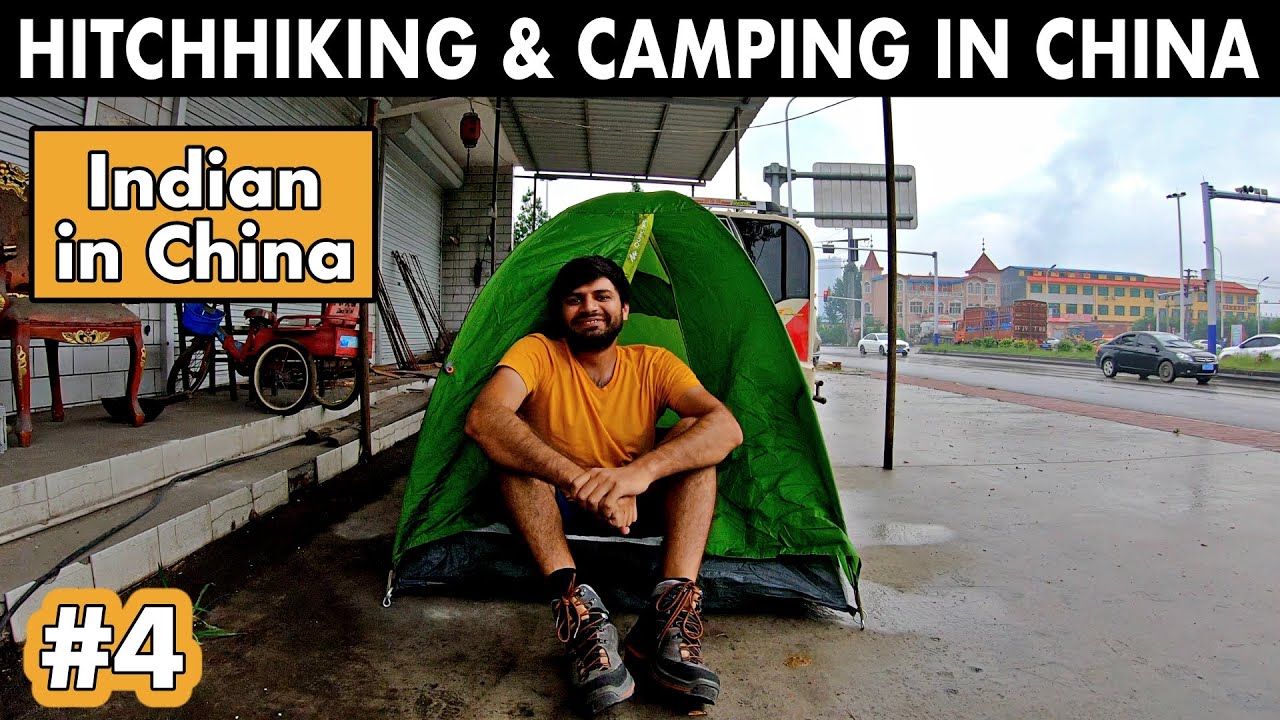 HITCHHIKING & CAMPING ROAD IN CHINA - No Place to Sleep!!!!