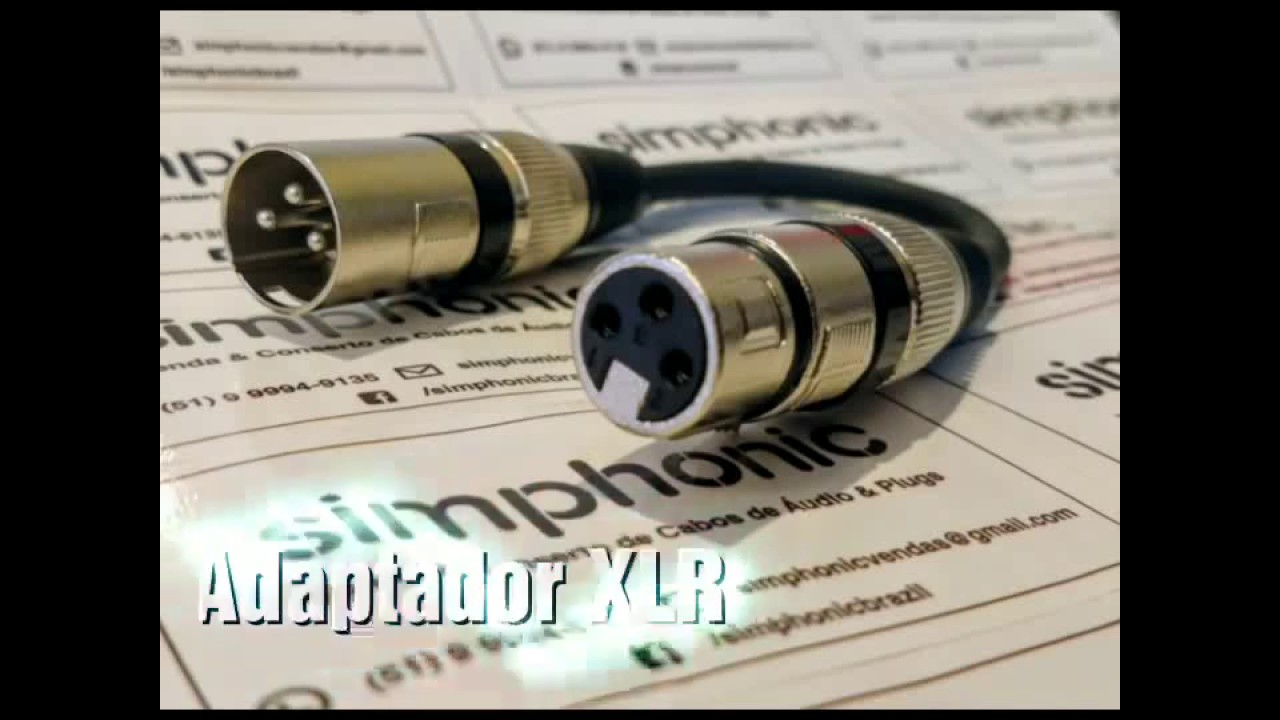 Adaptador XLR macho e f&ecirc;mea | Demonstra&ccedil;&atilde;o