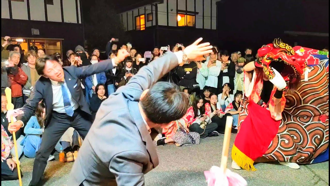 歓喜の若衆、躍動する嫁花｜辰ノ口獅子舞 2025｜富山県高岡市｜Takaoka Lion Dance