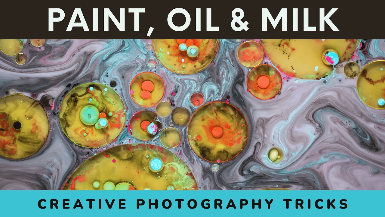 Paint in oil and milk: Creative photography ideas for fun macro projects to try at home