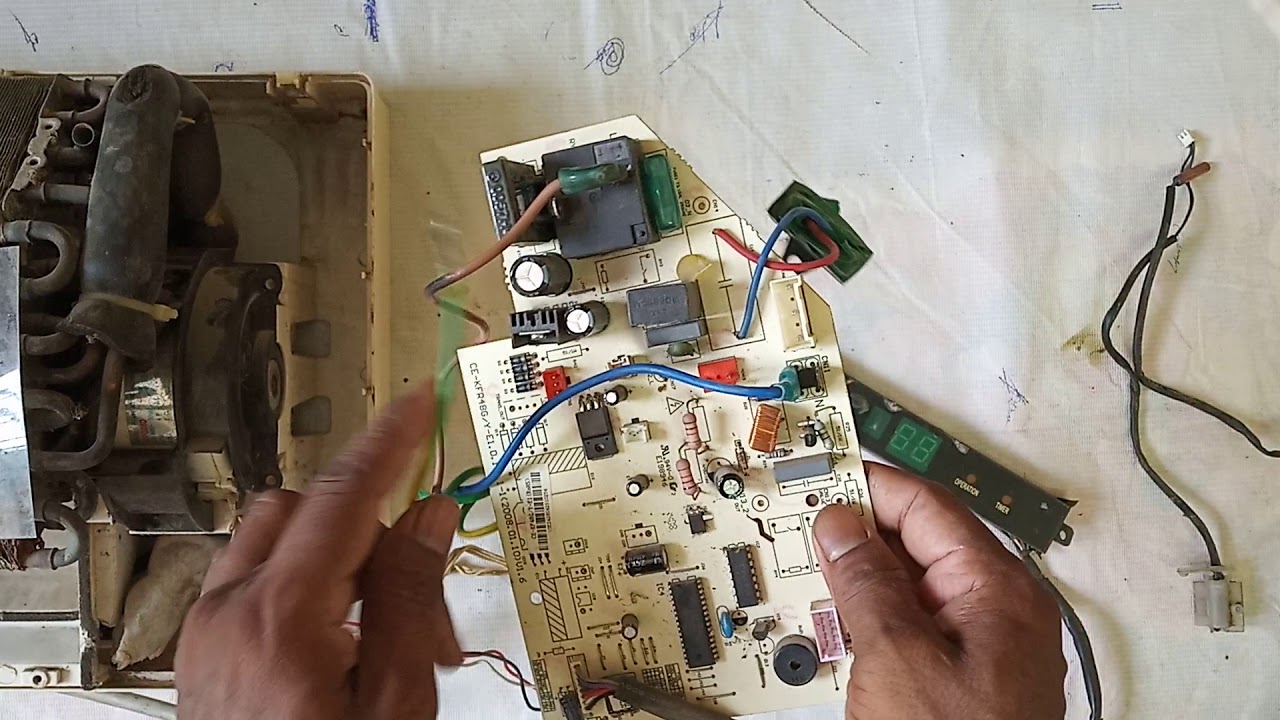 Ac PCB board connection in telugu
