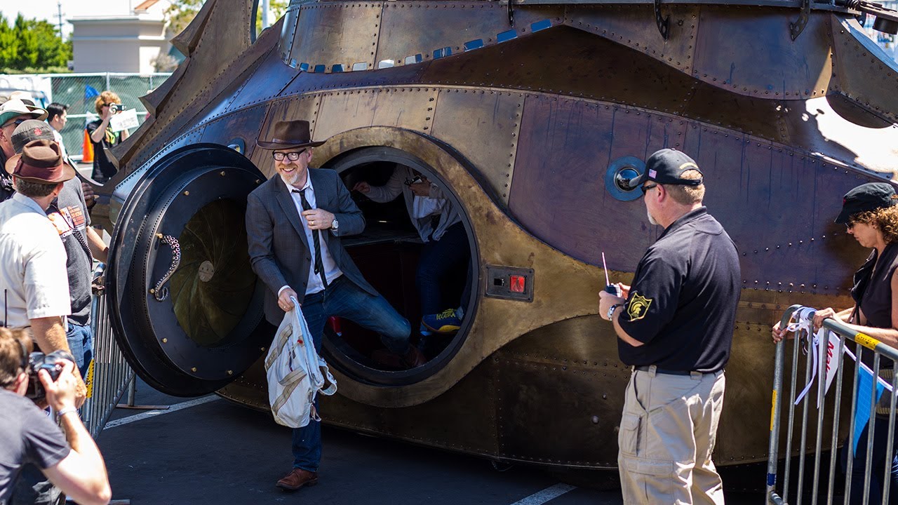 Touring The Nautilus Submarine Art Car at Maker Faire 2013