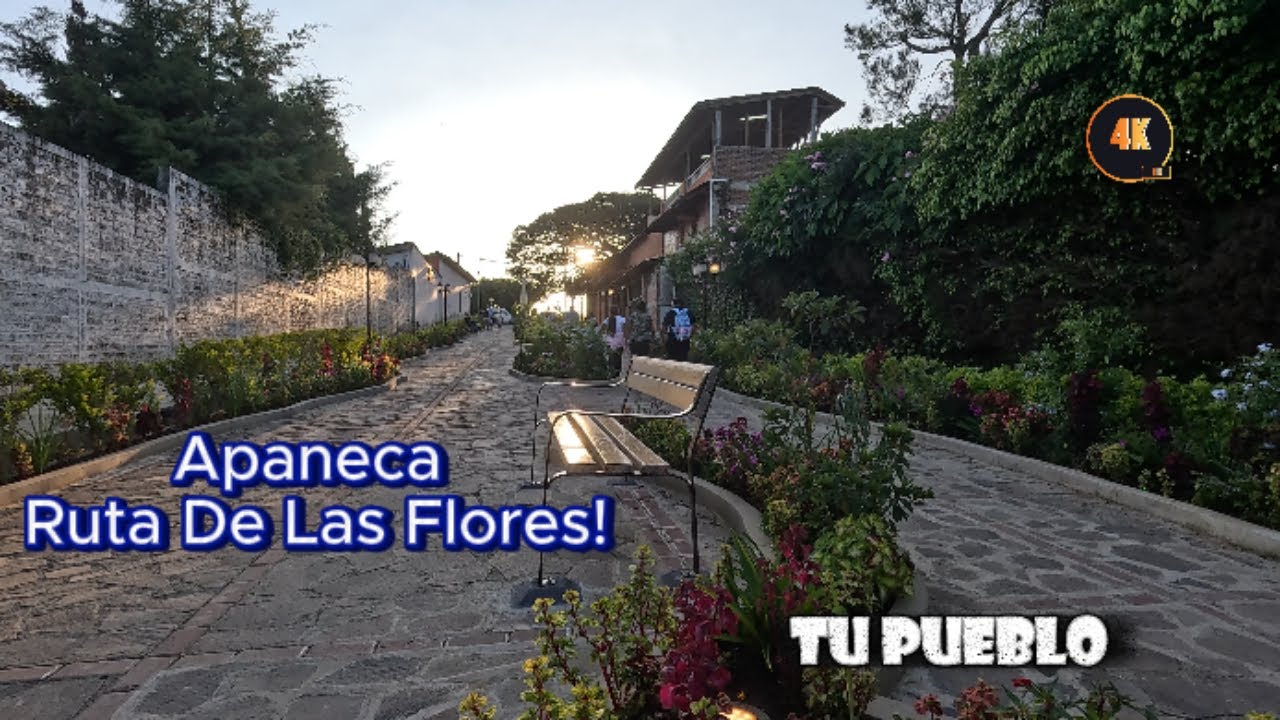 Apaneca El Salvador -Town Park 4K POV