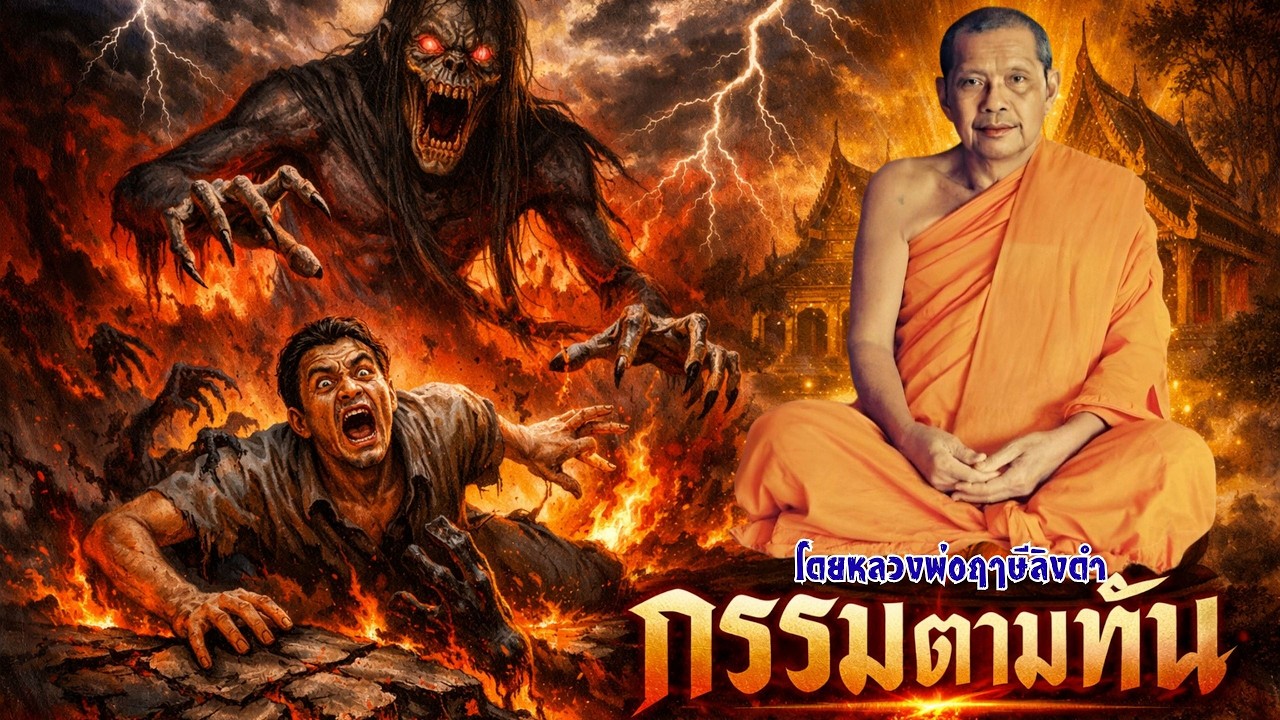 กรรมตามทัน! เรื่องเล่าธรรมะสะท้อนกฎแห่งกรรม วิบากกรรมของคนทำชั่ว หลวงพ่อฤๅษีลิงดำ วัดท่าซุง