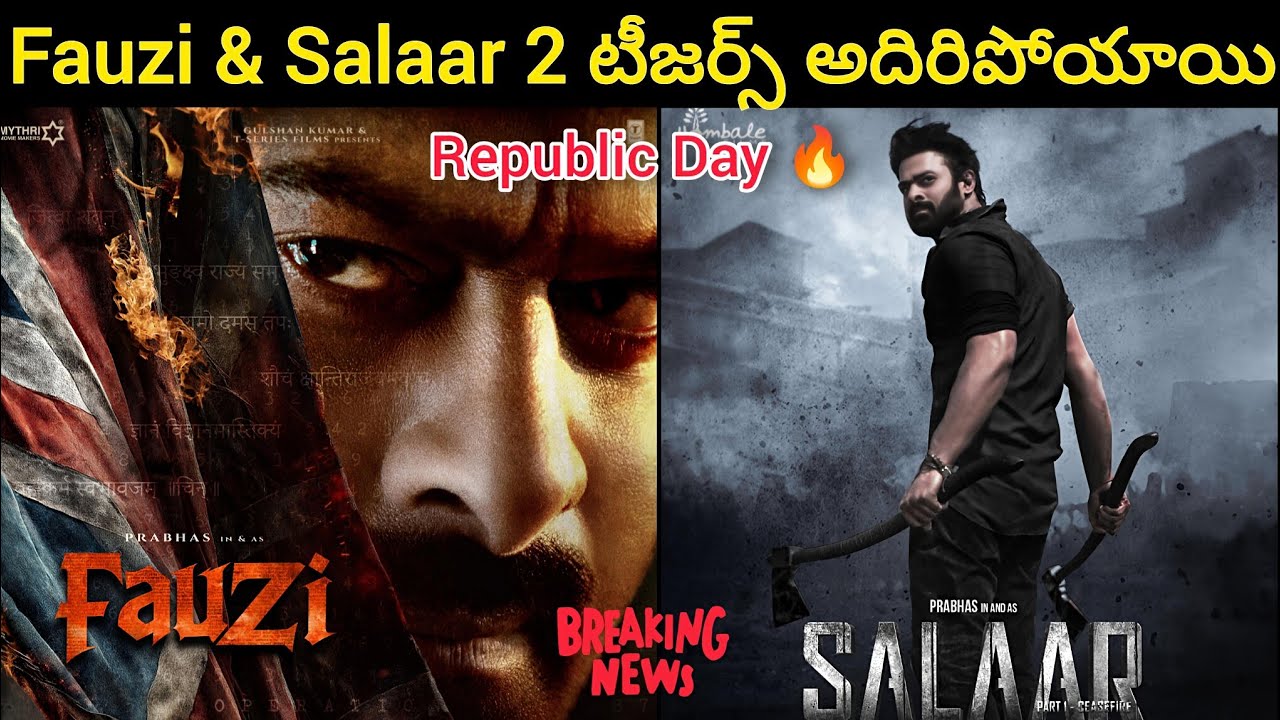 Prabhas Double Treat 🔥 Fauzi + Salaar 2 Teaser Updates