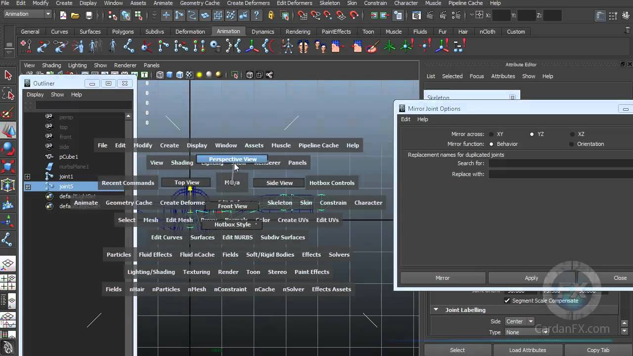 07.- Rigging Joints and Bones Free autodesk maya turorials