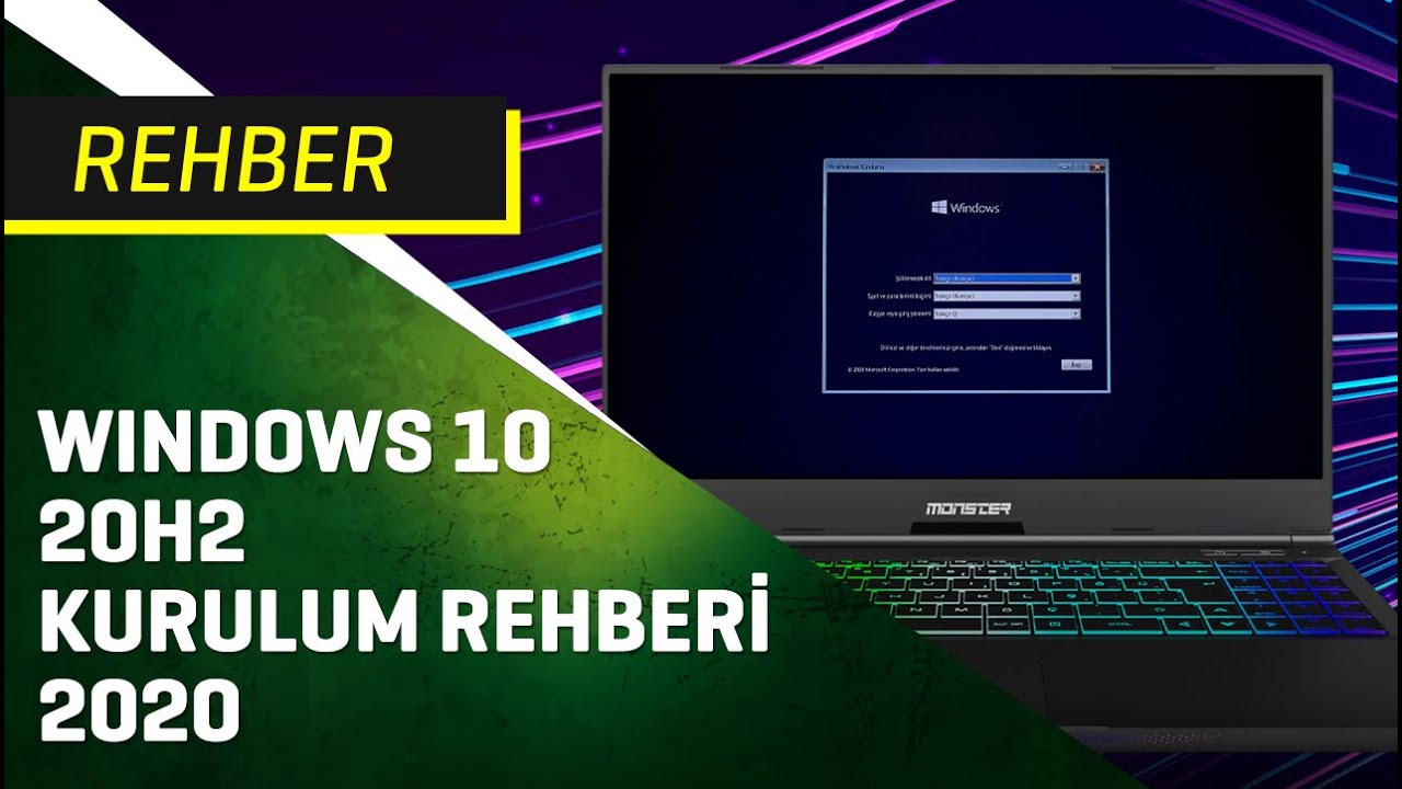 Windows 10 20H2 Kurulum Rehberi 2020