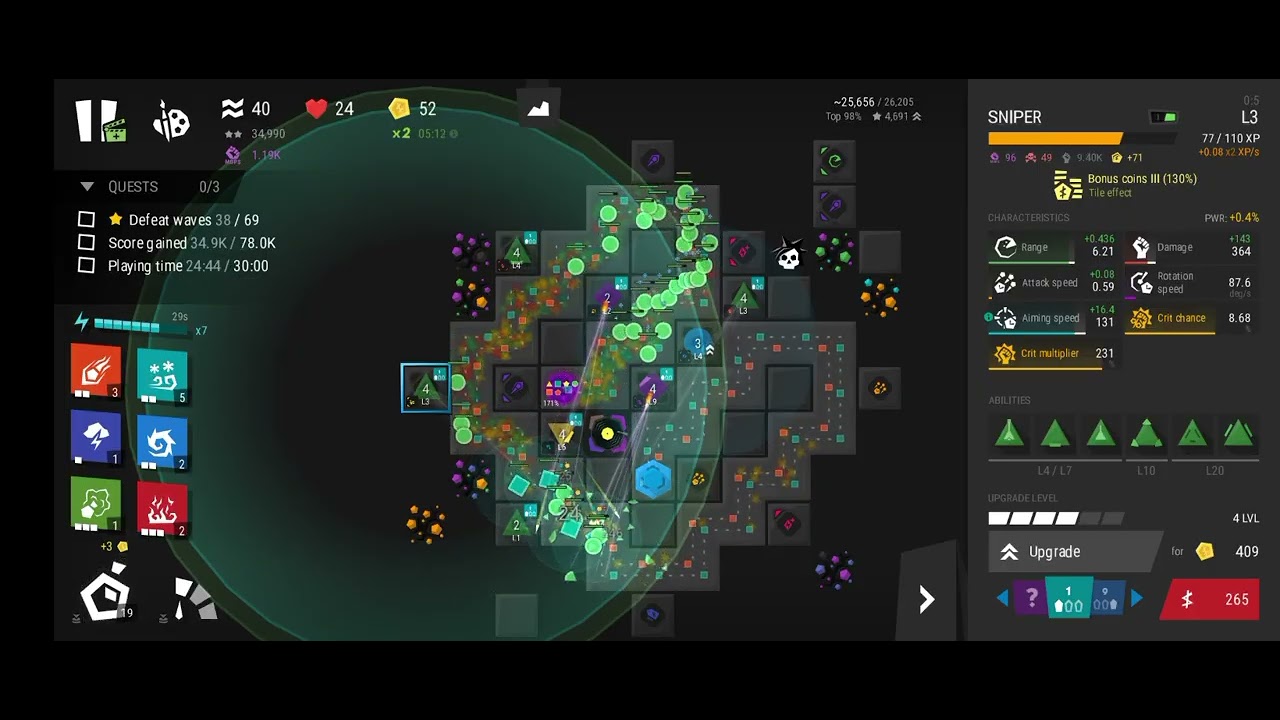 Infinitode 2 | Level 3.8 (boss Constructor, 3 stars)