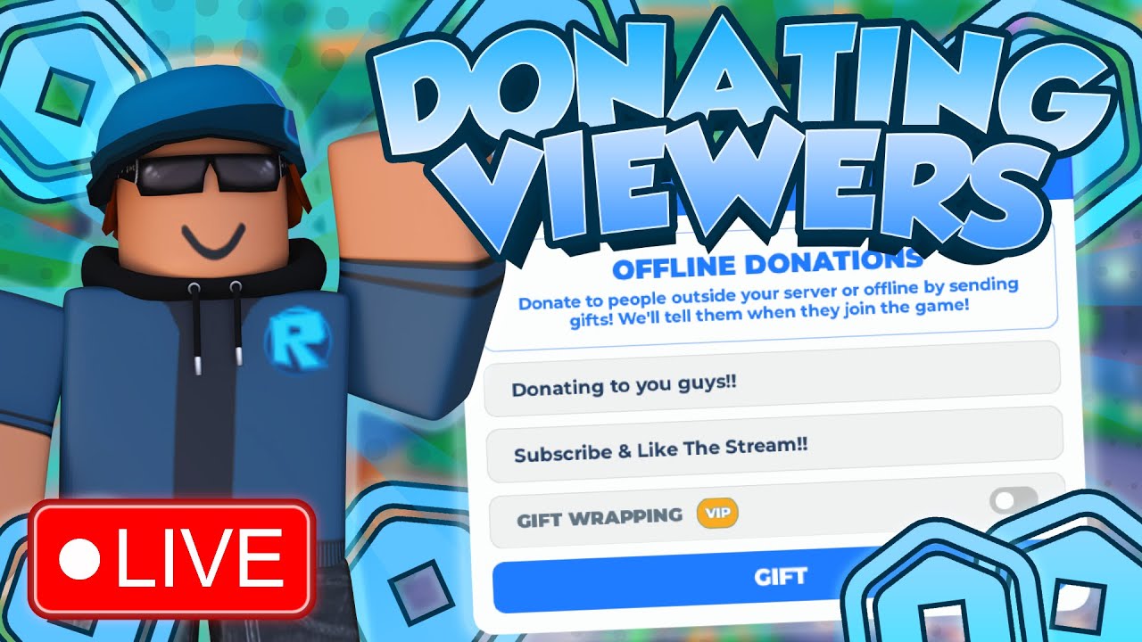 🔴 Pls Donate Live│💸 Donating Robux to Viewers │🎁 Offline Dono TTS