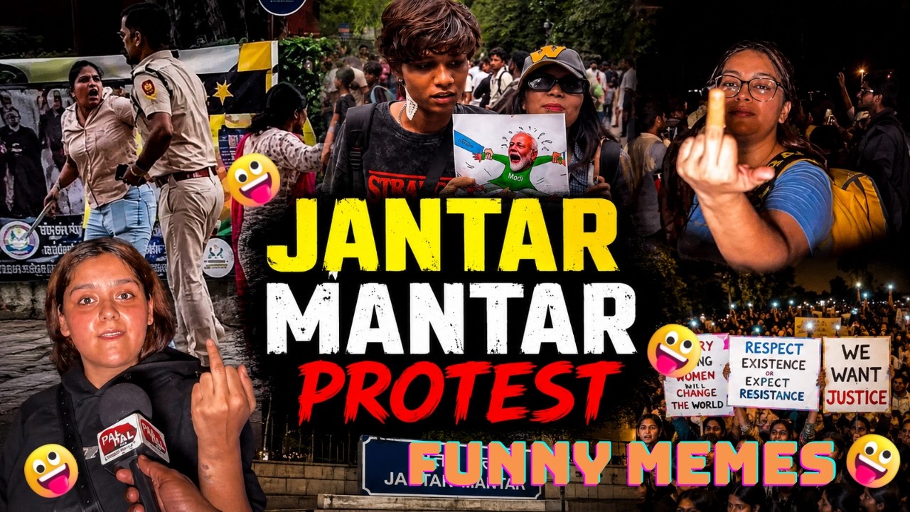 Jantar Mantar Protest Funny Video😂| Jantar Mantar Protest Memes Jantar Mantar Protest Funny Moment🔥