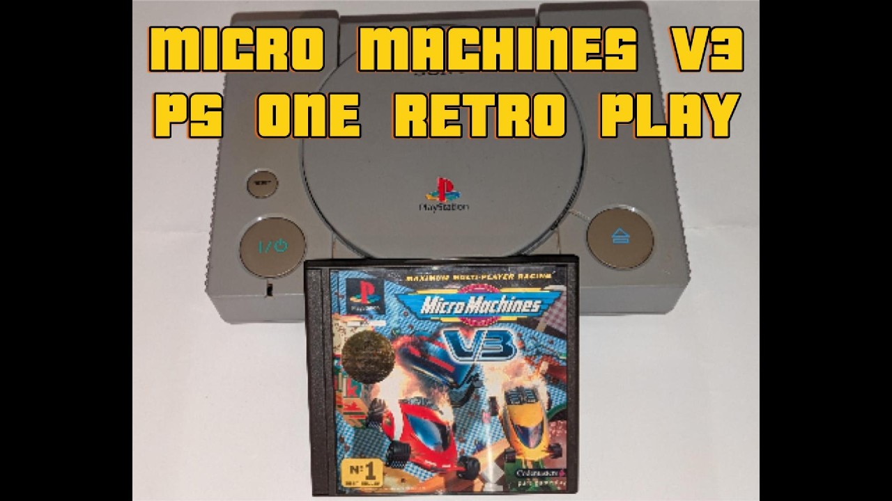 MICRO MACHINES V3 ON PS1 RETRO REVISIT GAMEPLAY WITH COMMENTARY PLAYSTATION ONE GAME RACING PS ONE
