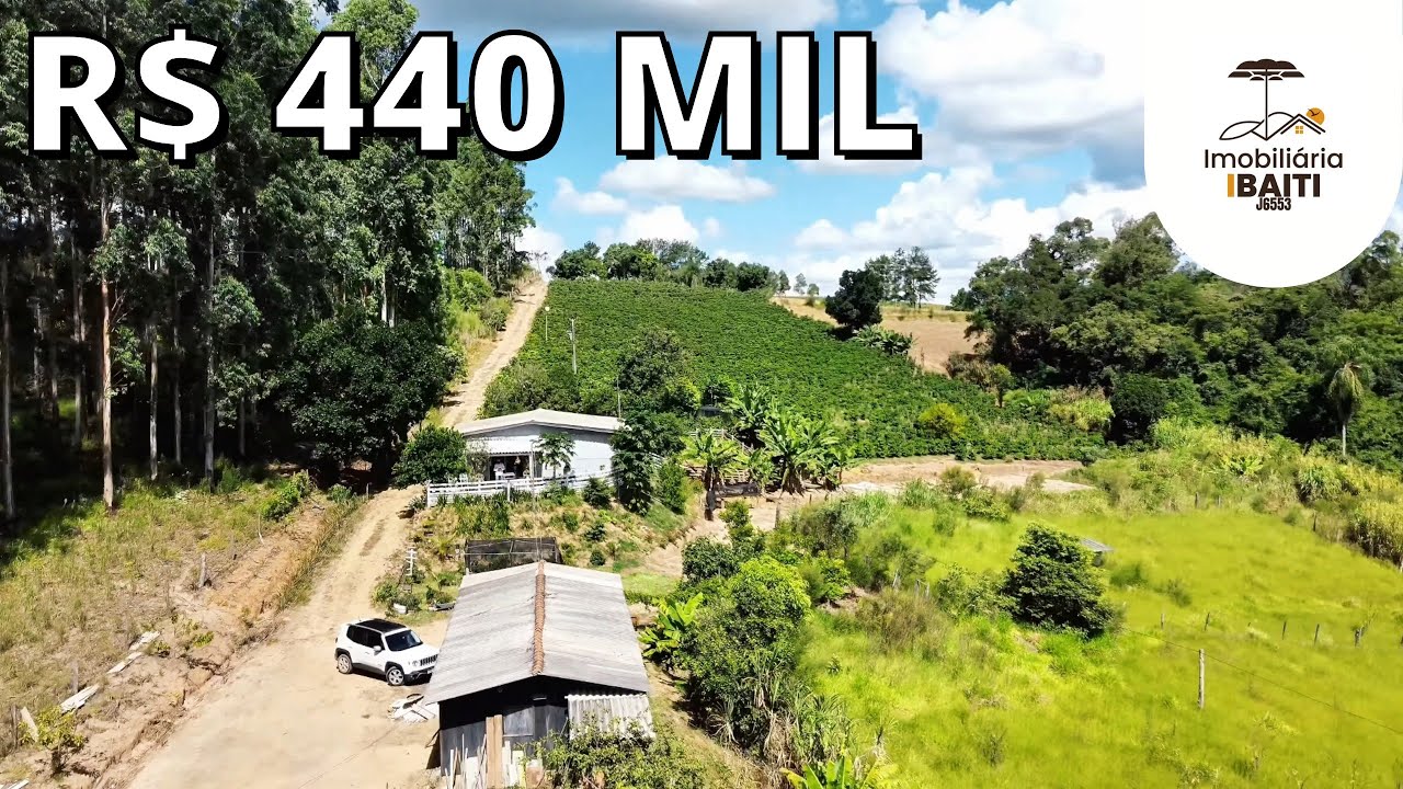 CHÁCARA PANORÂMICA DO MÁRCIO COM CASA FRUTAS CAFÉ E ÁGUA R$ 440 MIL- Código:2606
