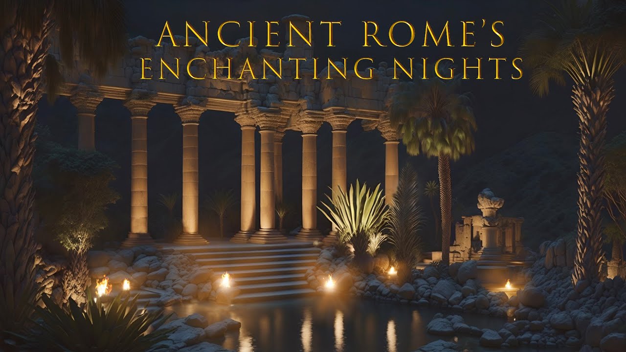 Relaxing Ancient Greek Music & Calm Night Ambience | Serene Night Journey through Ancient Rome