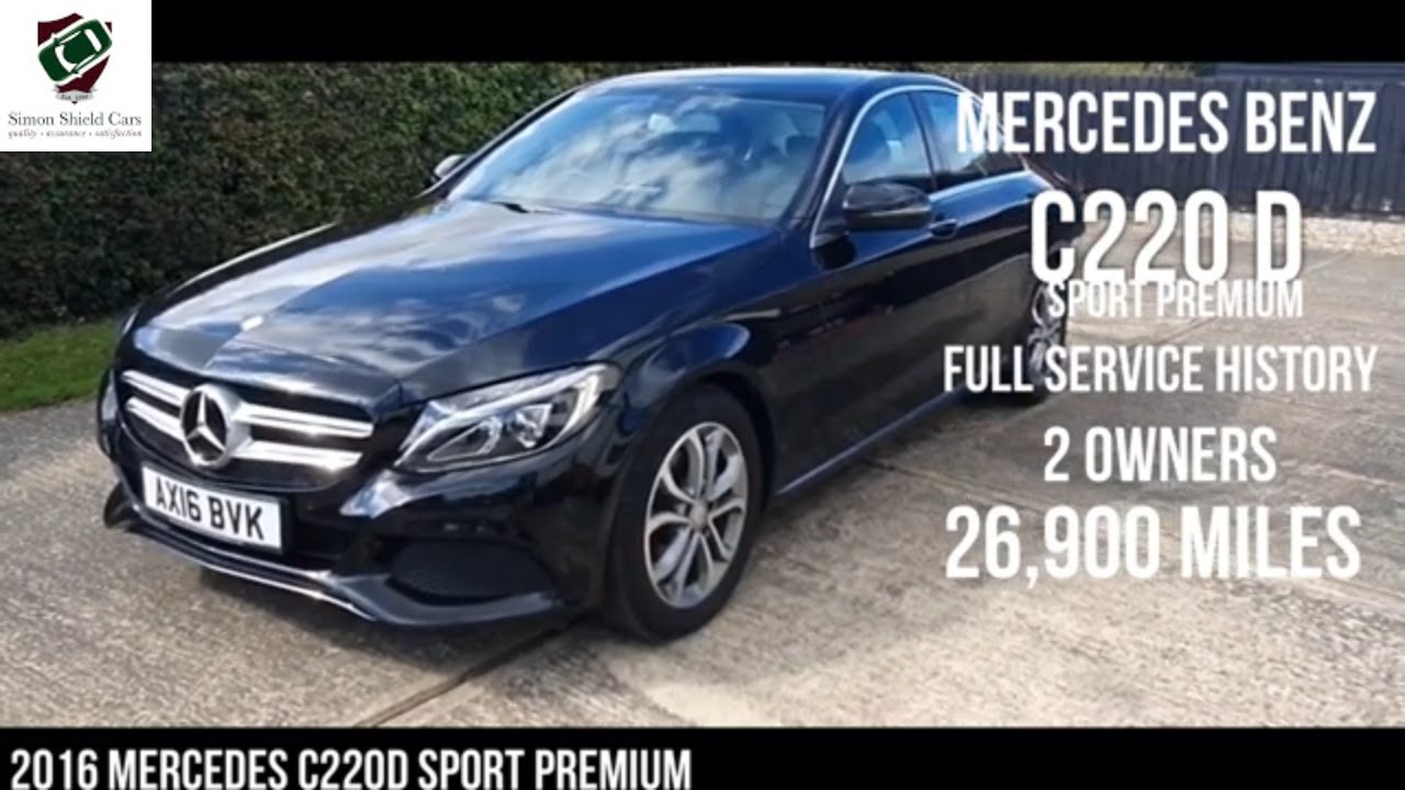 Mercedes Benz C220 d sport premium auto saloon review : Simon Shield Cars