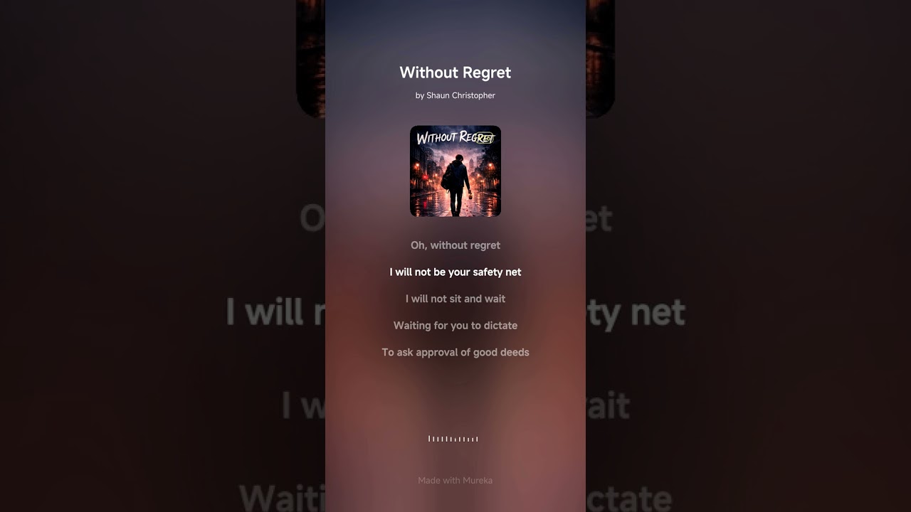 Without Regret - AI Assisted Emo Rap Song