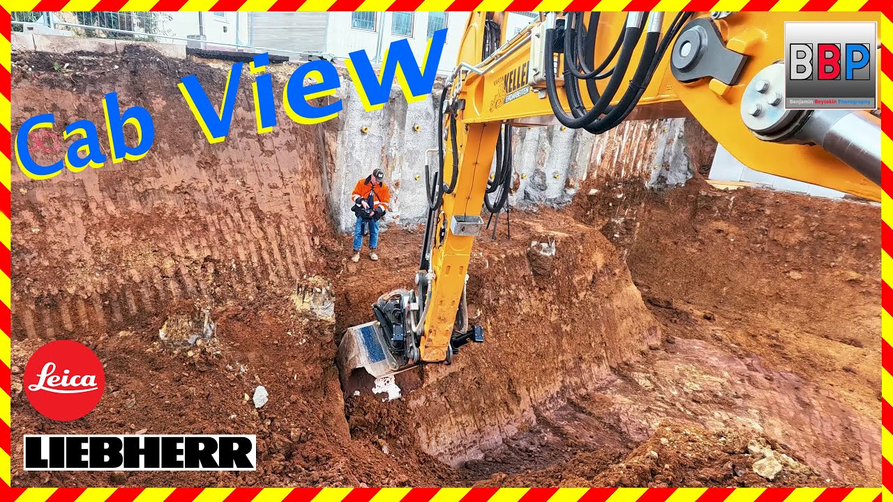 👷 Liebherr R 926 VA - Baugrube Quartiershaus, Schorndorf, 2025. Teil 11
