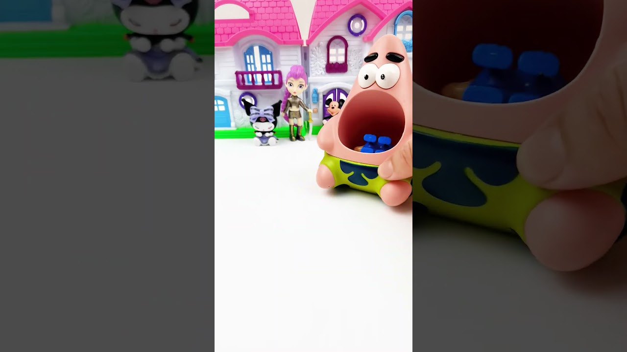 Satisfying Unboxing Experience with Patrick Star & doll kitchen set toy fun asmr video #disney