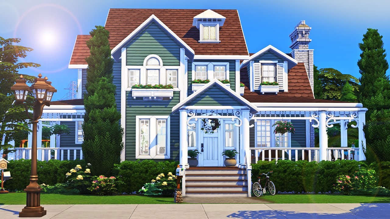 Дом мечты любителя растений || The Sims 4 Семейный дом: Скоростное строительство