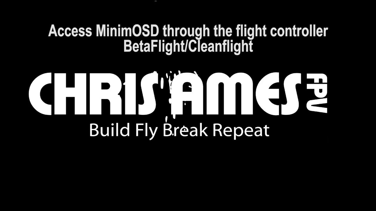 Betaflight/Cleanflight SerialPassthrough to manage MinimOSD