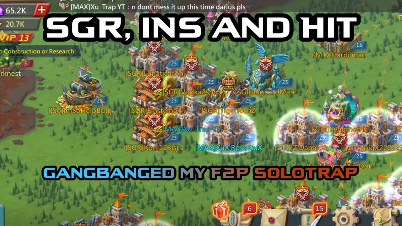 SGR , iNs and HIT Gangbanged My F2P SoloTrap With Counter Attack Update | Road to 500million kills |