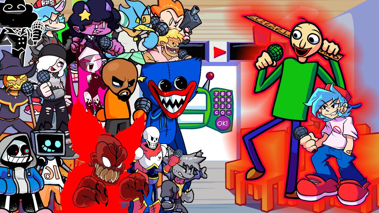 FNF Lesson But Different Characters Sing It 🎵 (Everyone Sings Lesson) (NEW CHARACTERS)