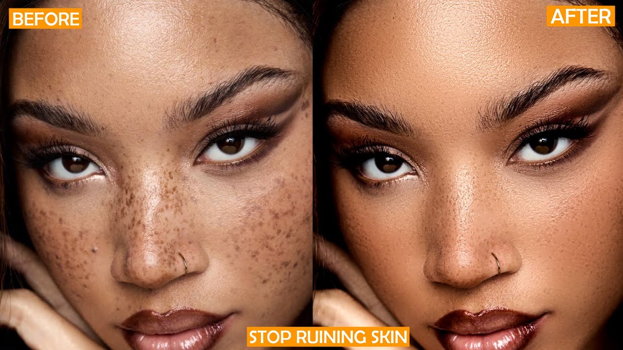 High End Skin Retouching for Beginners  Photoshop Frequency Separation Tutorial