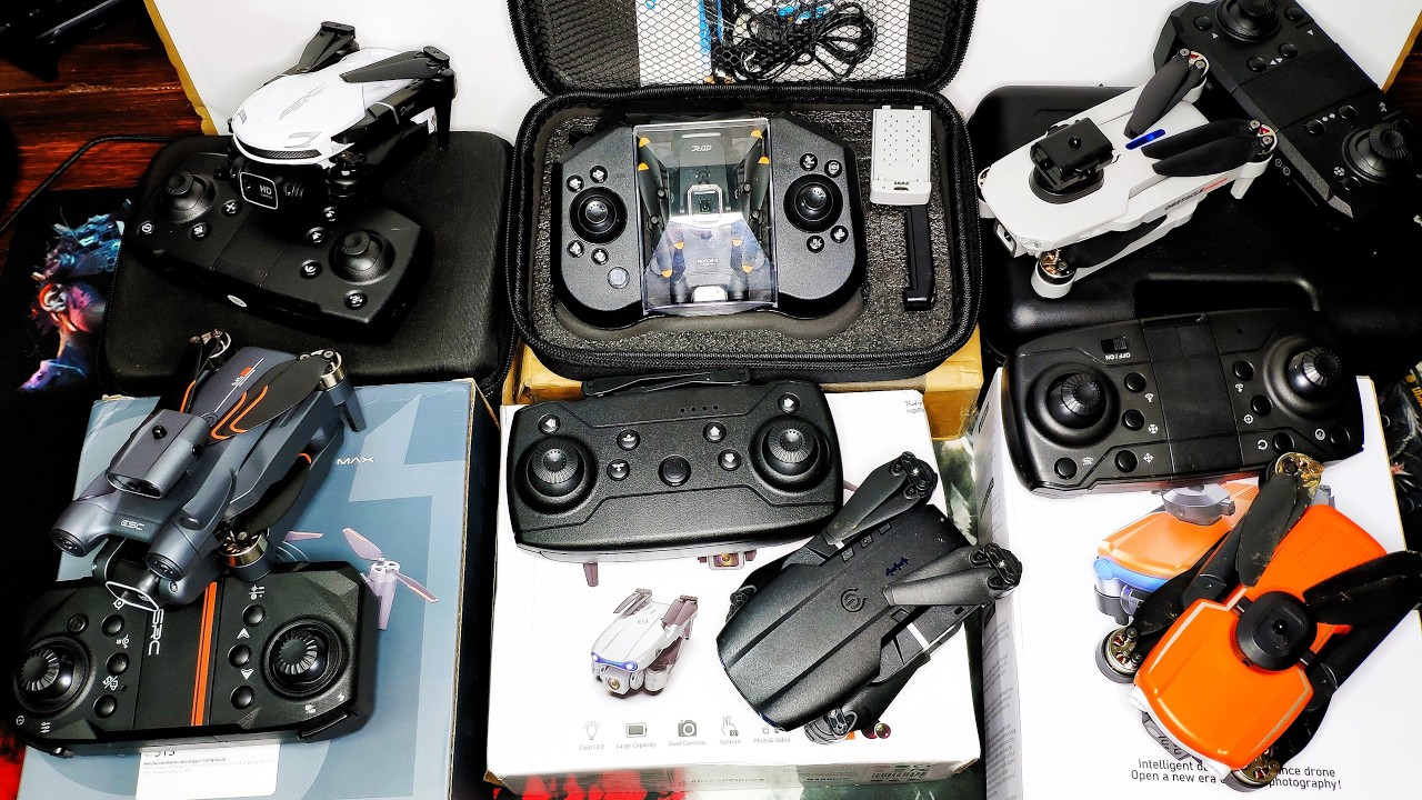 UNBOXING 6 DRONES ¿BUENOS Y MALOS? ¡¡¡UNO ME SORPRENDE!!!