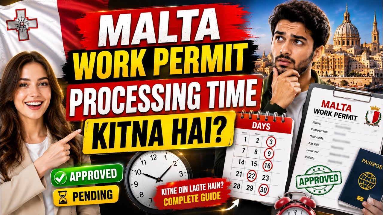 Malta Work Permit Processing Time 2026 | Kitna Time Lag Raha Hai? #maltaworkvisa #maltavisa 