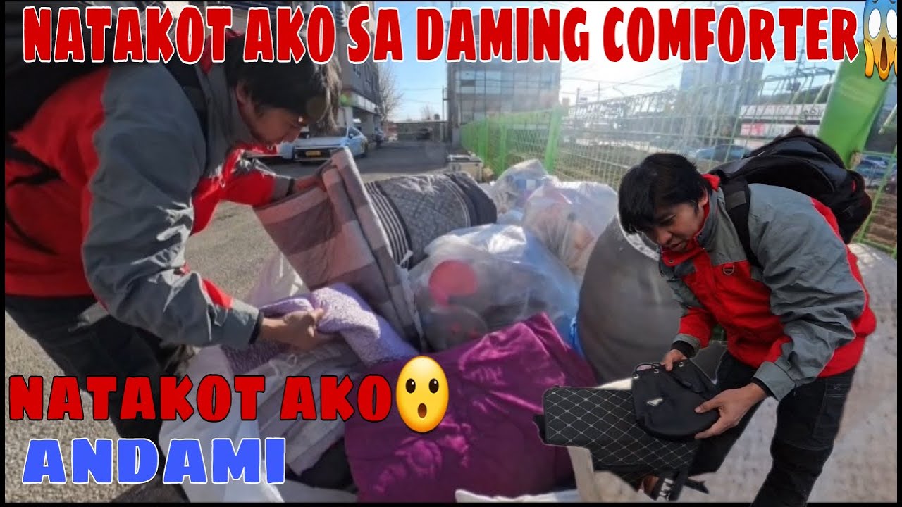 DUMPSTER DIVING#121 Grabi andaming comforter natakot tuloy ako😱.| Feelingero Channel