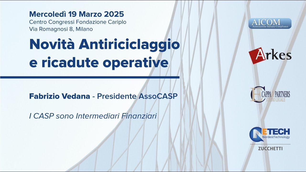 Fabrizio Vedana (AssoCASP) - Convegno Antiriciclaggio, Milano, 19/03/25