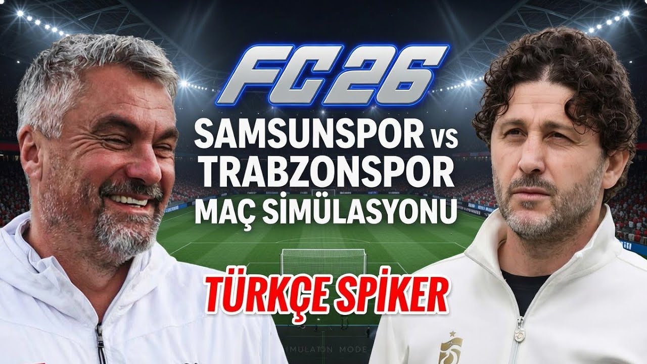 FC 26 Samsunspor vs Trabzonspor Maç Simülasyonu Türkçe Spiker