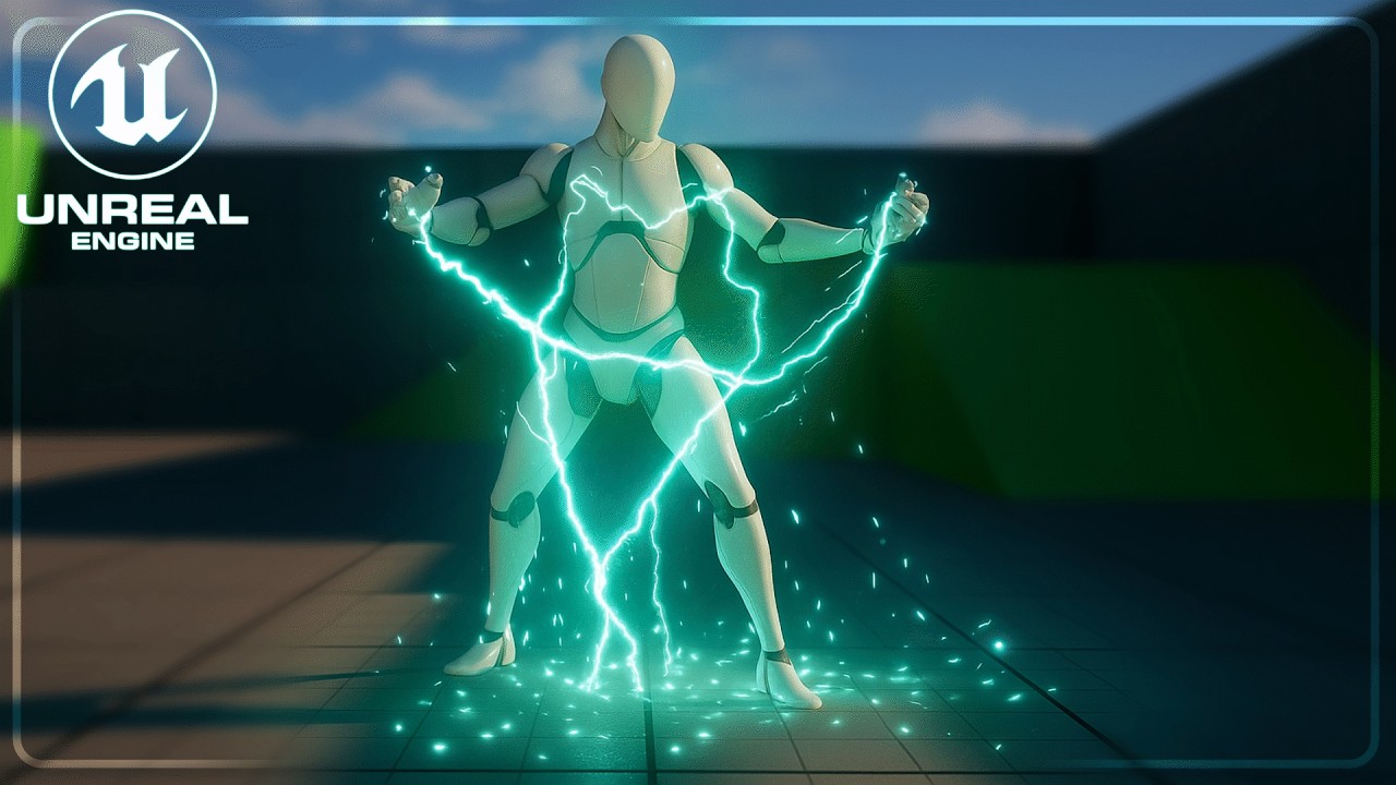 Electrocuting Lightning Effect in UE5 Niagara