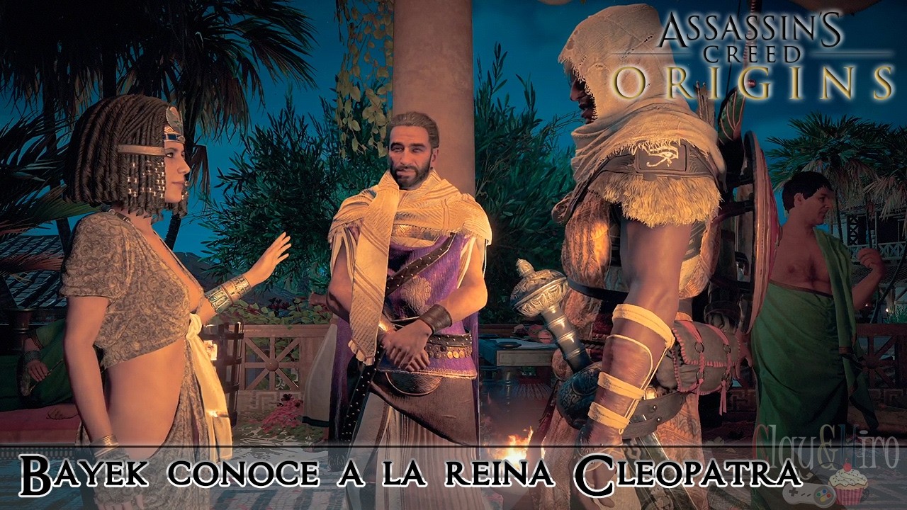 Bayek conoce a la reina Cleopatra - Assassin's Creed Origins en ESPAÑOL