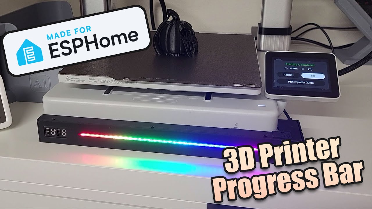 ESPHome  Project - 3D printer Progress Bar