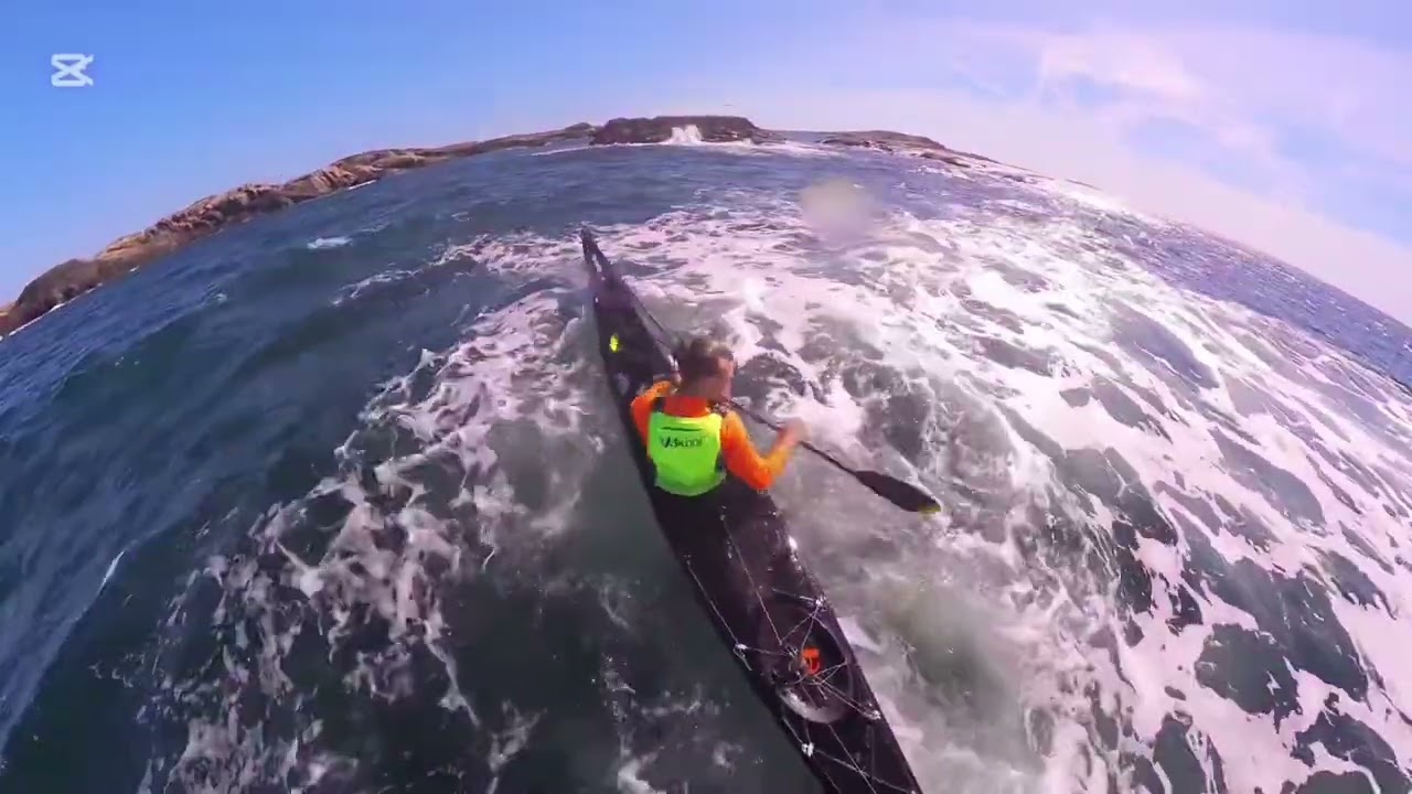 Varierad paddling Vid Champagne-viken. 