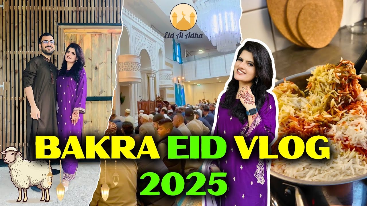BAKRA EID Vlog Norway 2025| Mehndi Stickers, Desi Breakfast & Biryani