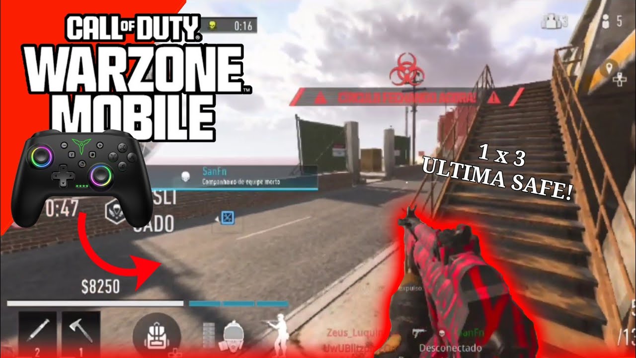 3x1 ULTIMA SAFE WARZONE MOBILE | Игрок с контроллером